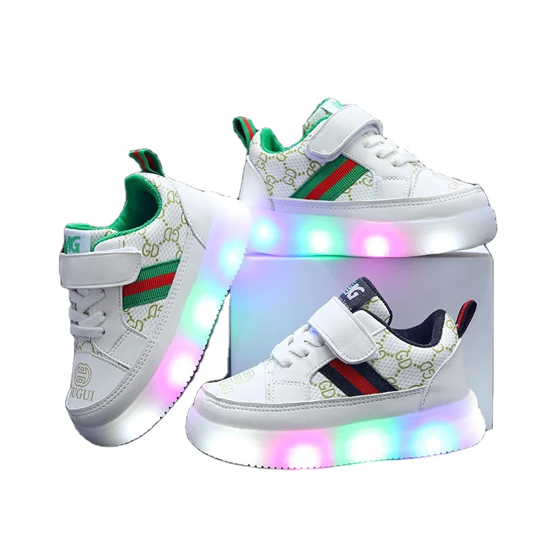 Boys 2024 Casual Shoes Boys and Girls Students Board Shoes Soft Bottom Thick Soled Elevating Toddler Shoes Soft Soles Non-slip