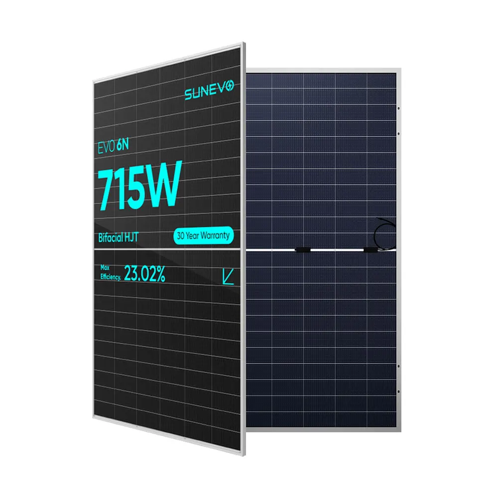 Fevo 6N Тип HJT солнечные панели Фотоэлектрические модули 700W 715W 695W Trasparency моно