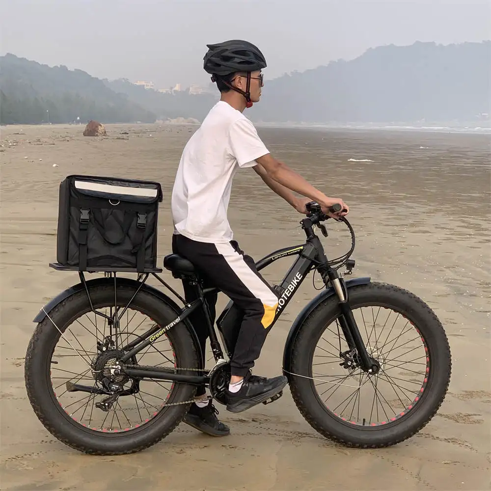 ebike fat tire 1000watt electric bicycle 48v15.6AH battery A6AH26F electric dirtbike/long range ebike