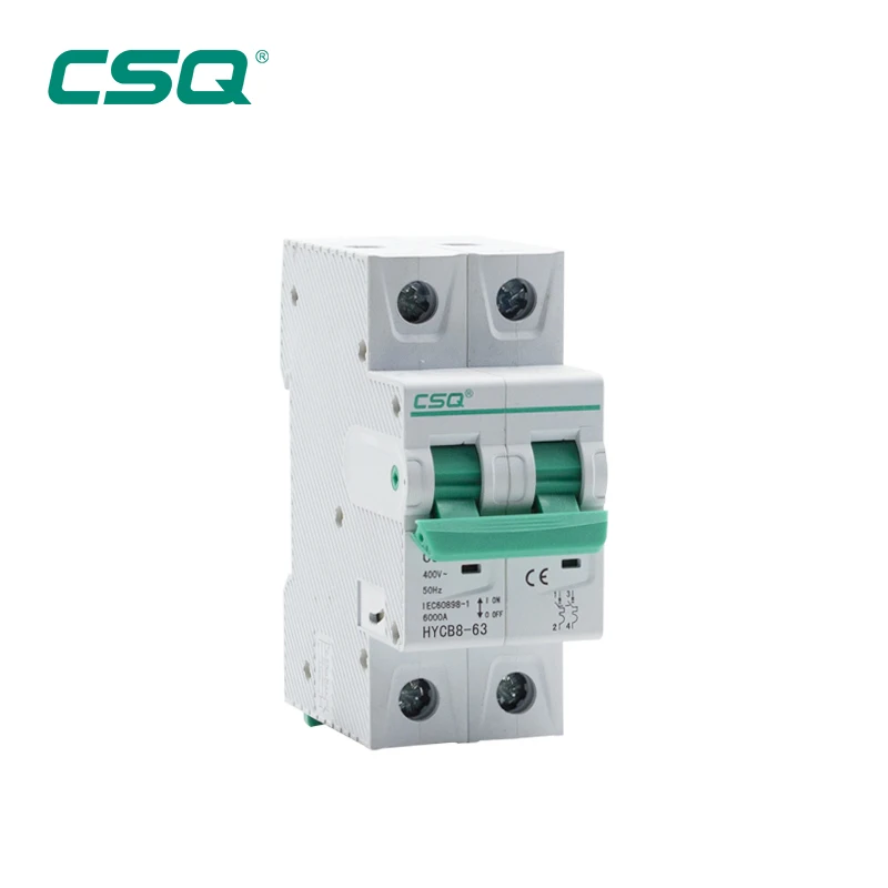 CSQ HYCB8-63 AC MCB Miniature Circuit Breakers 3P 10 Amp 16A 20A 30A 60A Mcb 63A Electric Miniature Circuit Breaker