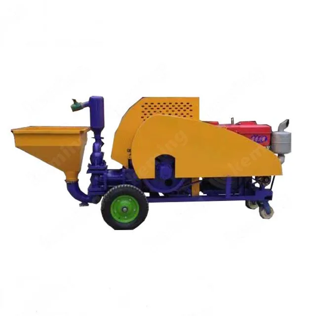 KZW Plaster Diesel Adjustable Speed Mortar Plaster Stucco Spraying Machine In India Price