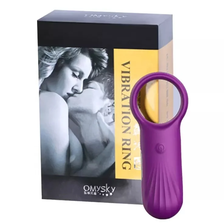 Silicone Women Bullet Vibrator Male Enhancing Delay Ejaculation Vibrate Penis Ring Long Lasting Masturbation Cock Ring For Men