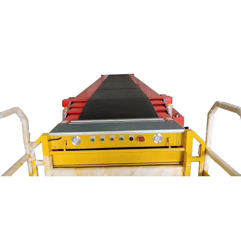 Movable Unloading Belt Conveyor With Man Platform Extendable Conveyor Used for Loading Docks