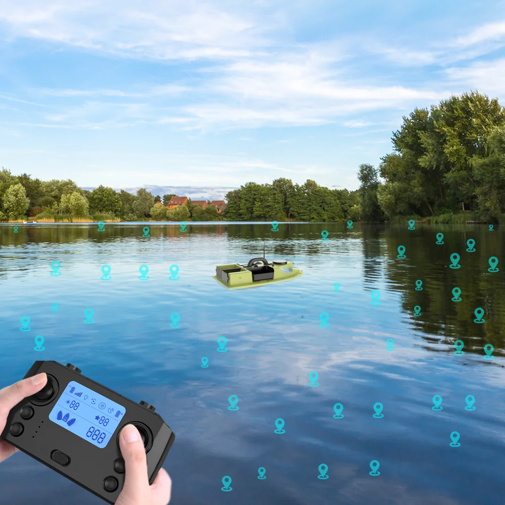 Pro приманка Лодка Рыболовная 500 м лодка gps автопилот 1 5 кг рыболокатор 3 дюймов 16 точек навигации