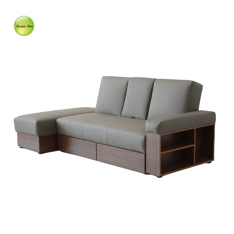 Sofa Cum Bed Save Place Factory Price Modern Design Living Room Furniture Sofa Bed With Storage Box