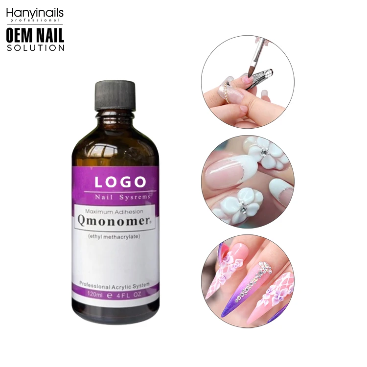 Private Label 125ml 250ml Professional EMA Monomer Acrylic Nail Liquid For Acrylic Powder System