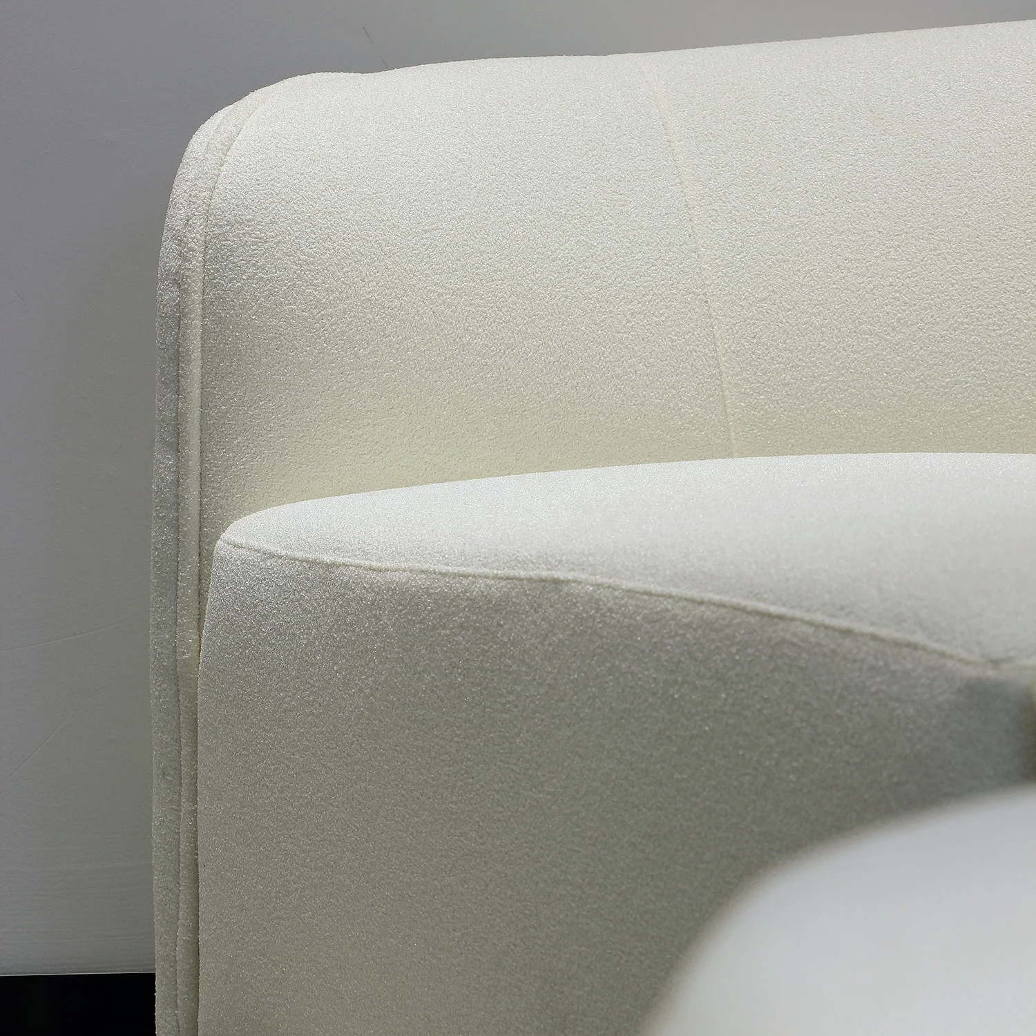 Italian Light Design Models Curved Large Corner Round Villa Living Room Cream Wind Shaped Luxury Sofa