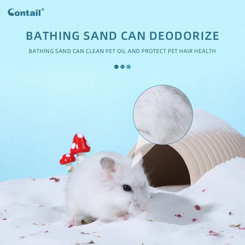 Small Pet Hamster Dry Bathing Sand Hamster Cleaning Products Small Animal Bath Sand