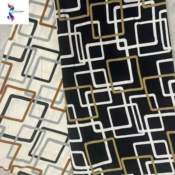 Hot selling wholesale polyester 4 ways stretch print stock fabric