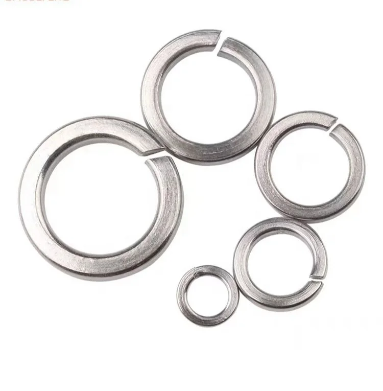 In stock high quality DIN7980 hardware spring lock gasket stainless steel 304 316 spring lock washer