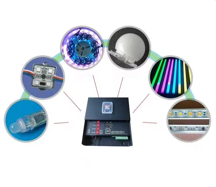 Online Programmable DMX512 LED RGB Lighting Controller For Outdoor Display Lighting