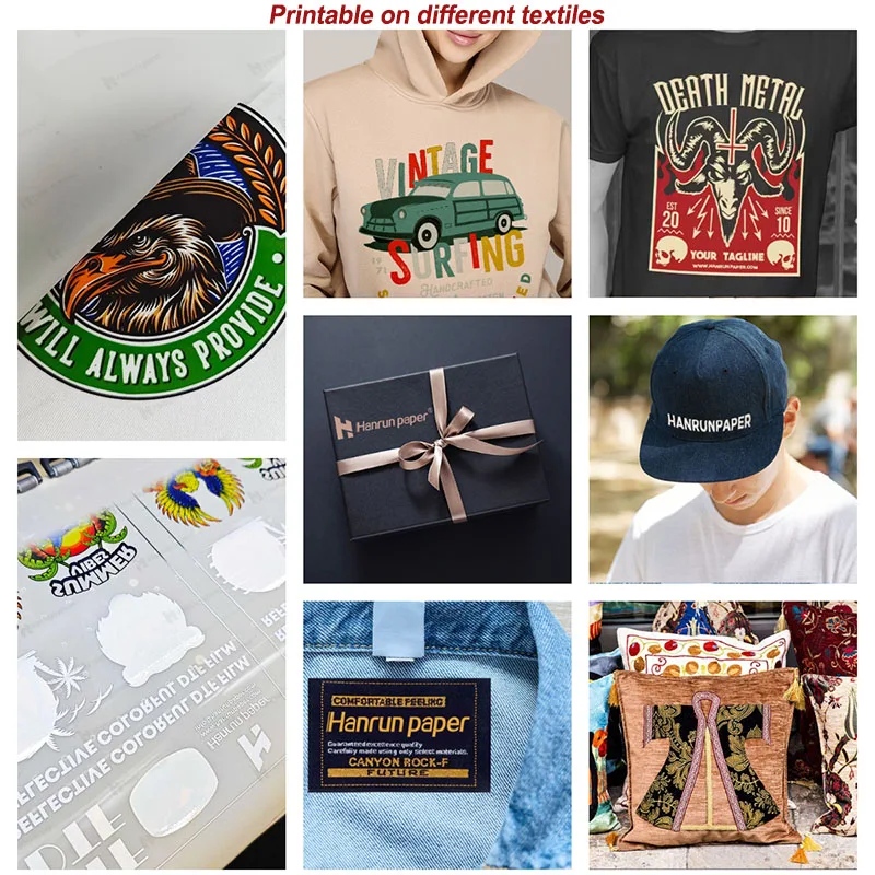 Hanrun paper 45cm double xp600 i3200 printhead dtf printer with powder shaker