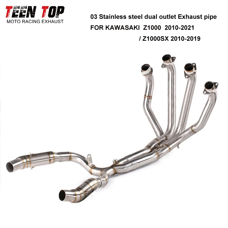 2010-2021 Motorcycle Exhaust System For Kawasaki Z1000 Z1000SX Bike Exhaust Pipe Z1000 Titanium exhaust system Z1000SX