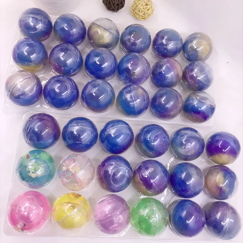 Non Sticky Galaxy Slime Rainbow Unicorn Slime Ball Colorful Ball Crystal Slime