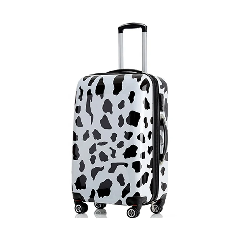 Custom printed Teenagers  Cute Wheel Suitcase With colorful pattern