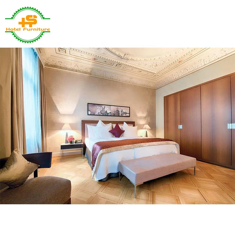 
HS-N16 European style luxury Foshan factory direct 5 star grand Hyatt vip wooden hotel furniture set 