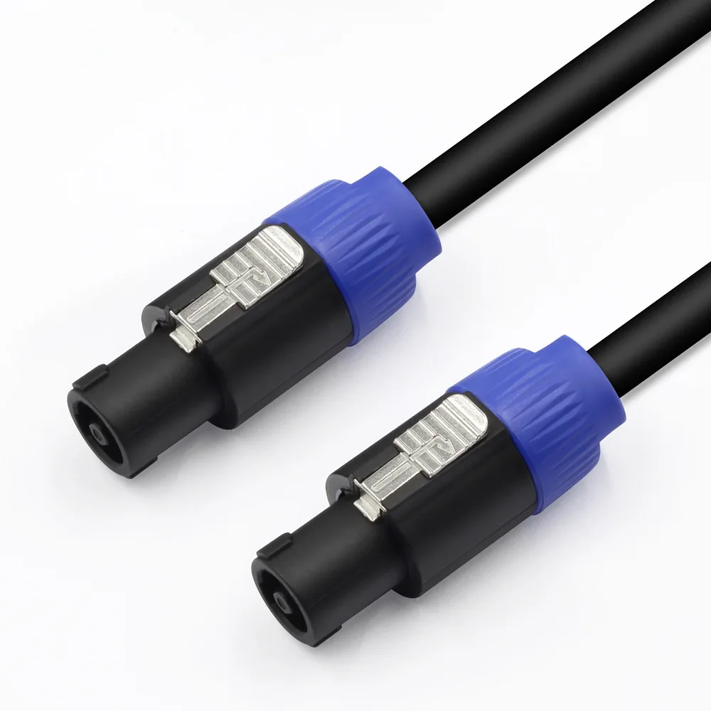 Factory wholesale Professional Audio Speaker Cable 3m with Speakon Connector  2 Pole OD8.0mm for Speaker Amplifier