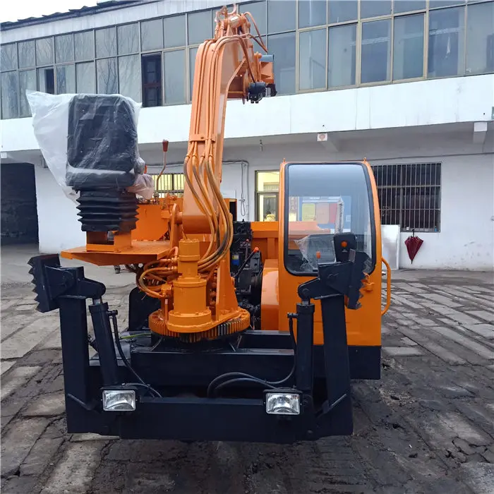 Four unlike digging with the car Small car dig Truck digging for agricultural use