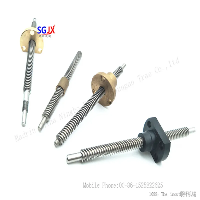Rail transit auto parts trapezoidal screw T6.35*12.7*8 T6.35* 1.27T6.35 *2.54