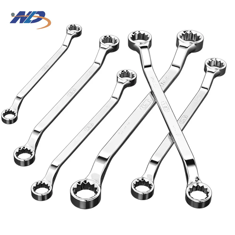 Chrome Vanadium Steel Dual Port Dual Use Metric Wrench Set High Quality Fine Polished Double Torx Socket Spanner DIY OEM