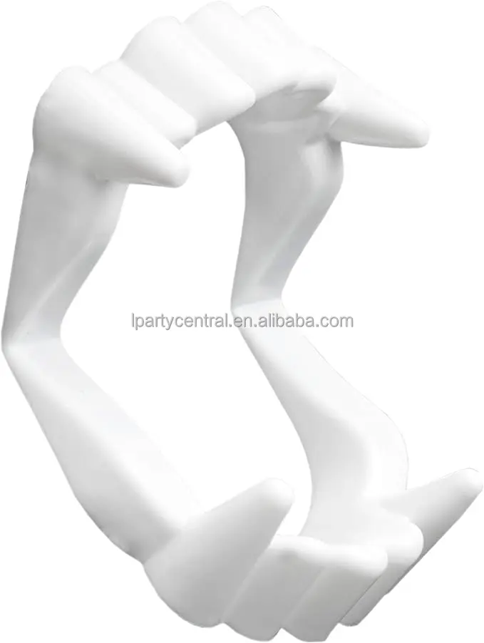LP Skeleteen White Sharp Vampire Fangs  Dracula Monster Teeth for Party  Favors and Supplies