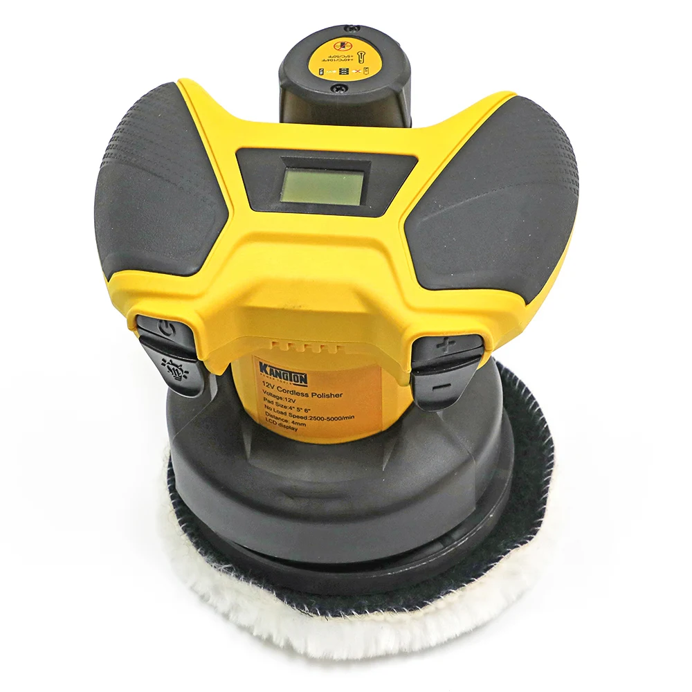 12V 2.0Ah&Cigarette Lighter Cordless Buffer Polisher for Car with Gamepad Handle Touch  for Car Waxing/Polishing