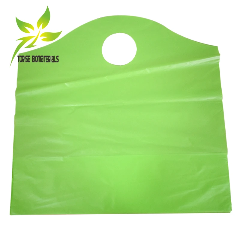 100% Biodegradable and Compostable Corn Starch Based Shopping Bags with Gravure Printing Surface