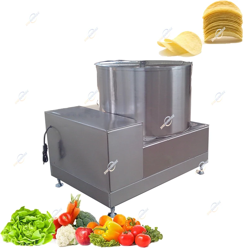 Automatic Deoiling Machine Fruit Vegetable Centrifugal Dewatering Machine Electric Salad Spinner