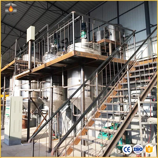 small crude palm oil refinery equipment manufacture edible peanut sunflower oil fractionation refining machine