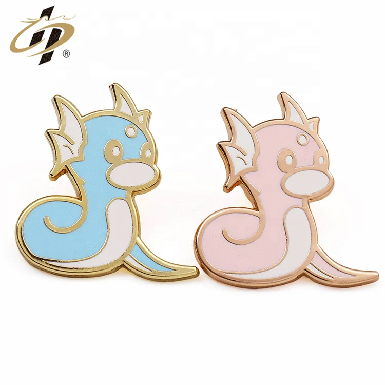 Small Brooch Pin Customize Metal Gold Hard Soft Enamel 3d Cartoon Anime Pins for Cloth or Bag
