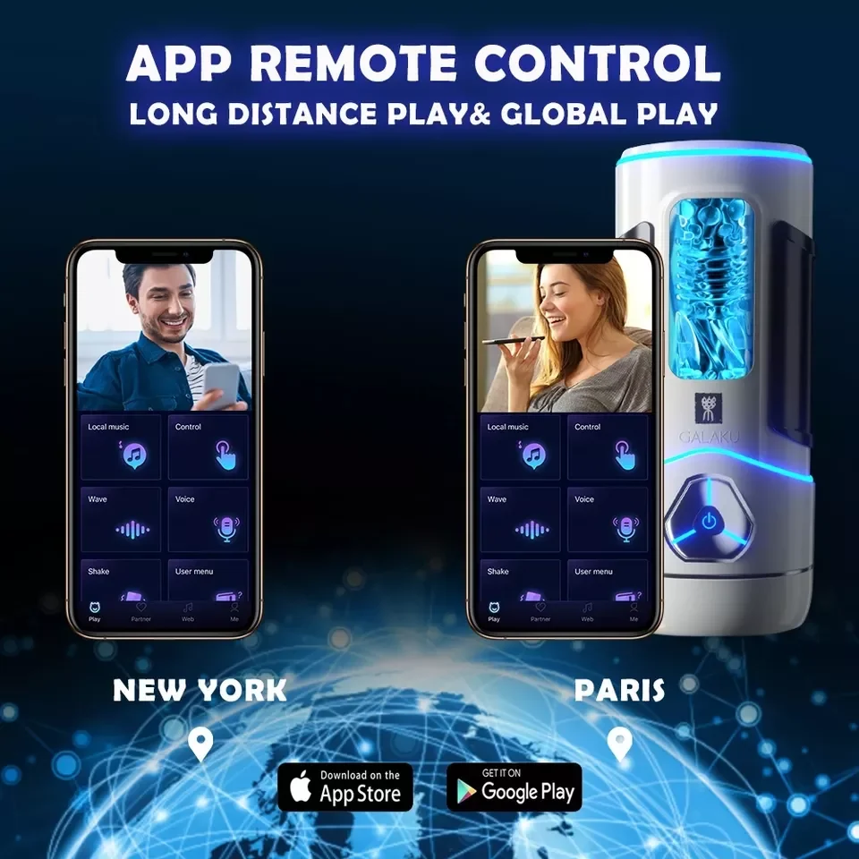 Original Bluetoothes App Pussy Sex Machine for Men Sucking Real Vagina Vibrator Male Masturbator Sex Toys for Man