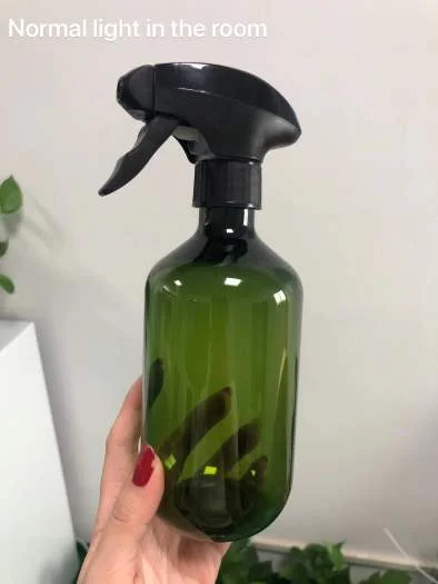 Empty Eco Biodegradable Containers Shower Gel Shampoo Container Plastic Packing Bottle with Trigger Spray Cap 500ml 16.7oz
