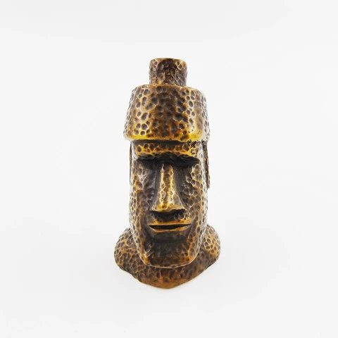 Brass home decoration Easter Island statue Copper art craft