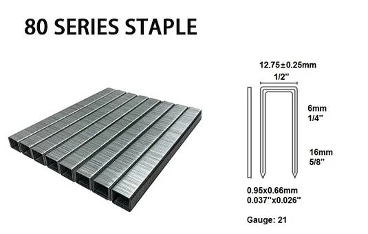 Galvanized Straight Staple Cast Iron T38 Wire Brad Nails Construction Sofa Pins 16GA Gun Decorative Nails for Wood pallet nails