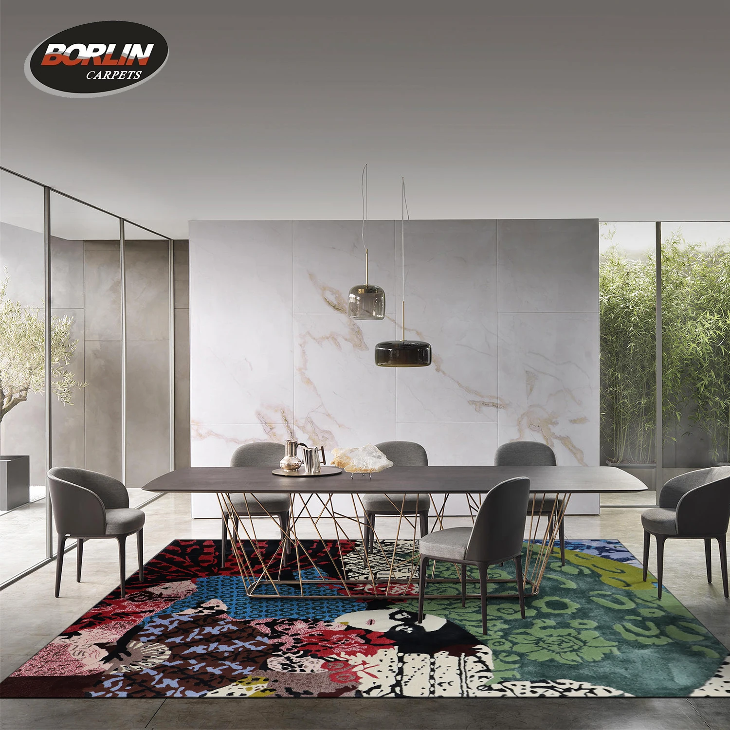 Large Area Rugs for Living Room Customize Carpet For Living Room Wool Yarn Tufting Carpet