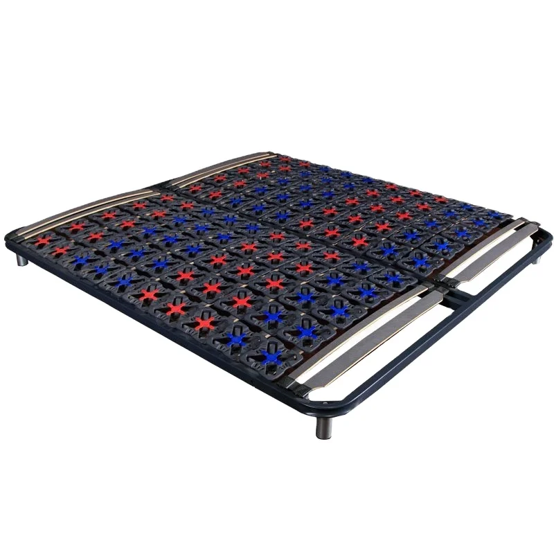 Comfortable plastic butterfly flower ribs PP plastic material metal bed frame double bed single bed bedroom furniture set