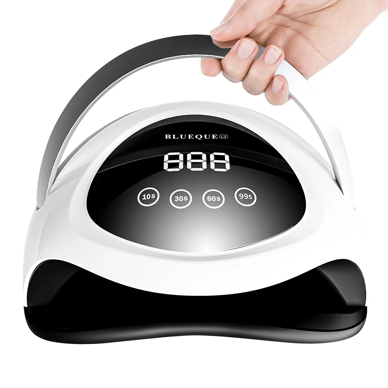 White DIY UV Gel Nail Lamp 180W Nail Dryer Set Light with 4 Timers Professional Nail Art Accessories for Curing Gel Polish