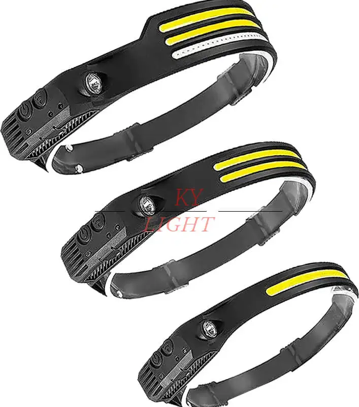 High Brightness Super Bright Sensor Cob Lamp For Hiking Running Repairing Fishing Waterproof Rechargeable LED Headlight