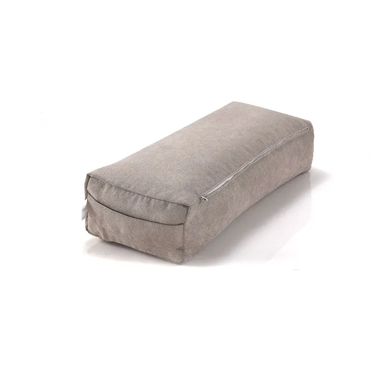 Wholesale pillow roller support for yoga meditation cushions sets yoga bolsters pillows with buckwheat husk