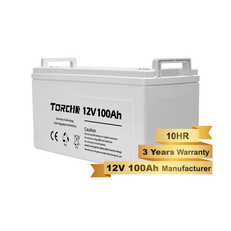 TORCHN Deep Cycle Solar Gel Battery 12V 100Ah 150Ah 200Ah 250Ah 150 Amp 12 Volt Emergency Backup Power