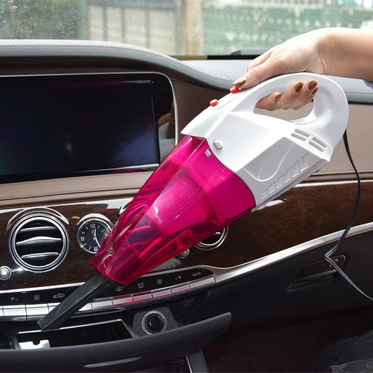 Portable Car Vacuum Cleaner Small Mini Auto Vacuum Cleaner Handheld Vacuum Cleaner With LED Light