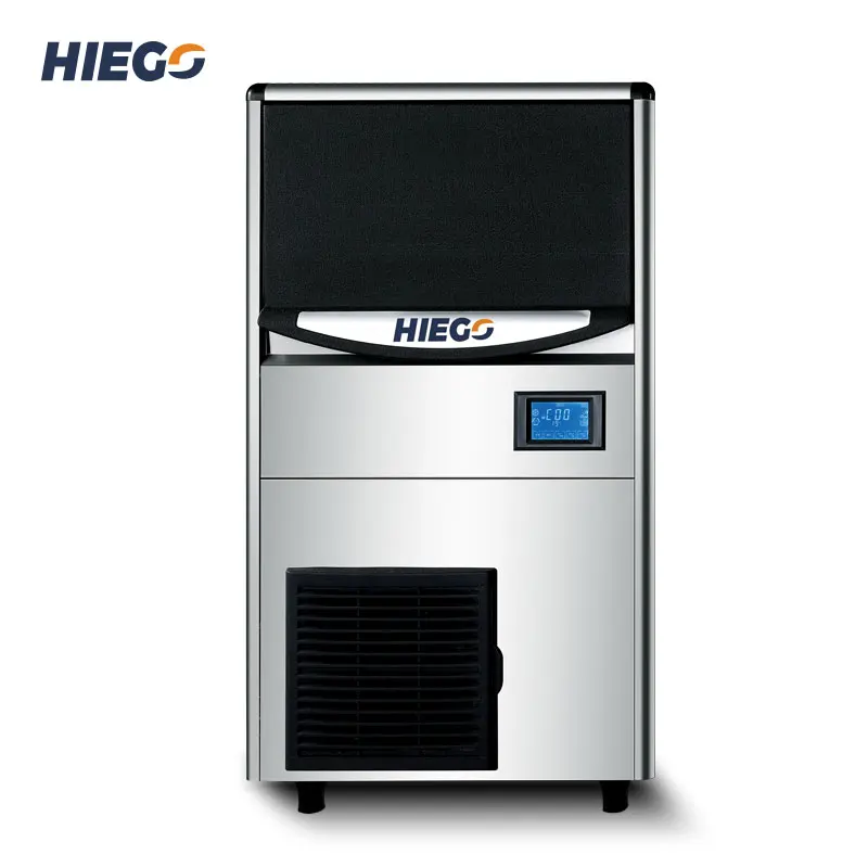 200lbs/24H  Freestanding Commercial Half Crystal Cube Ice  Maker Machine to Make Ice for Bar