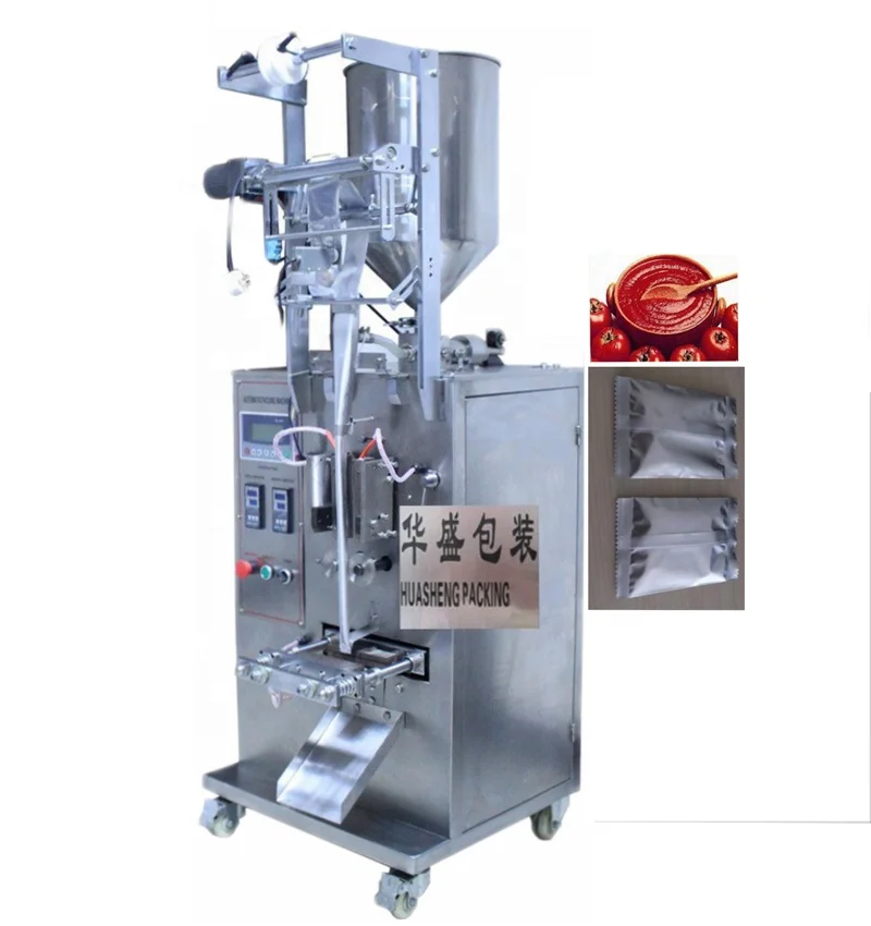 HS240BY Гуанчжоу Заводская цена подушку Саше густой соус упаковочная машина для терияки соус и томатный соус