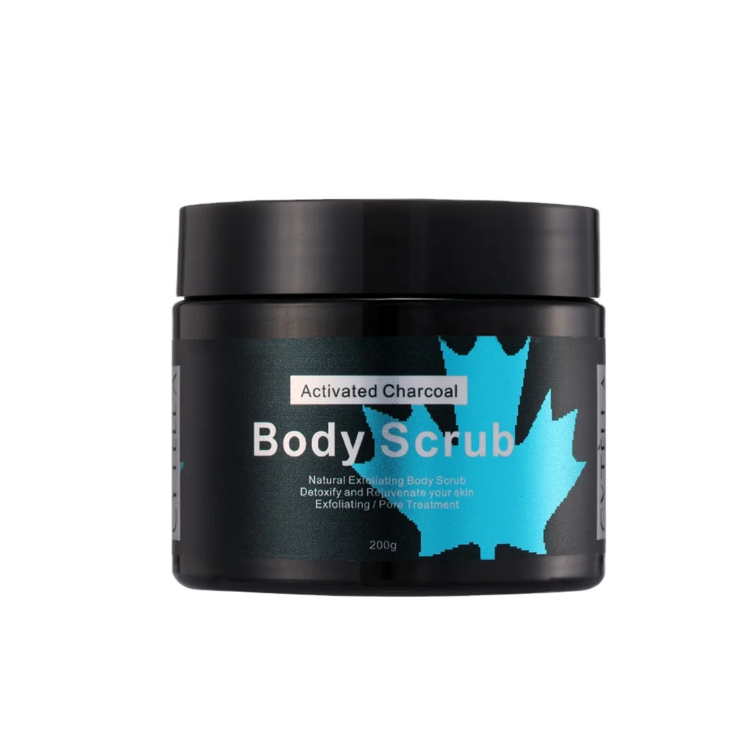 Лидер продаж, скраб для тела с активированным углем детоксикации и омоложения вашей кожи