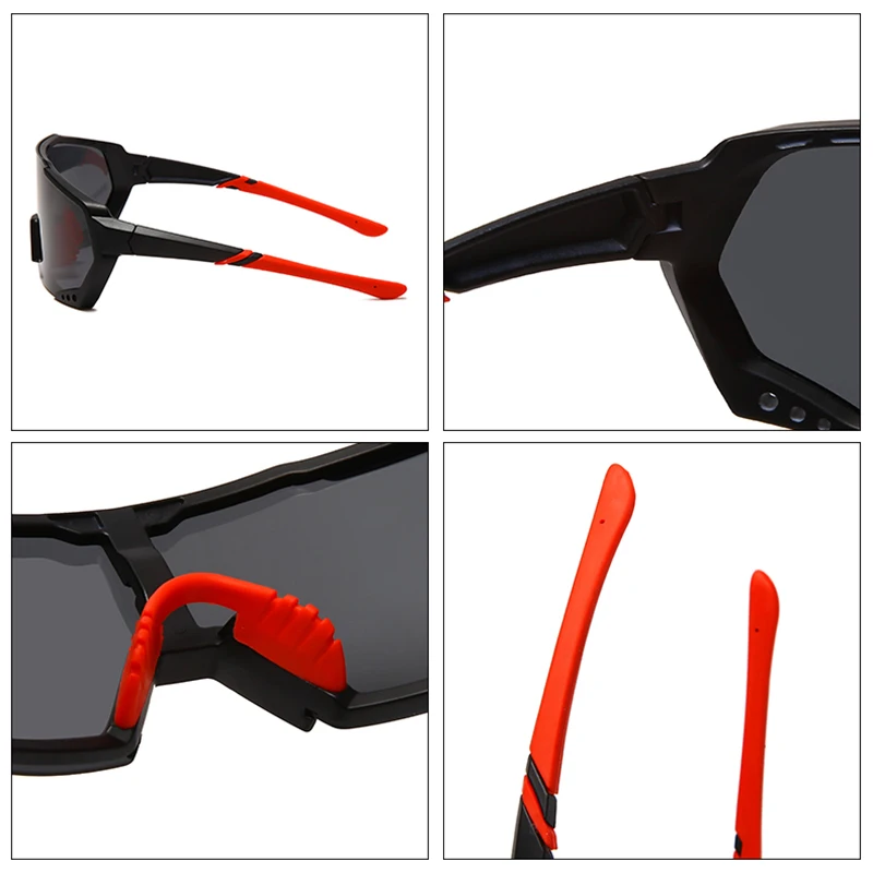 Polarized Mountain Bike Cycling Glasses Outdoor Sports Bicycle Goggles UV400 Men Women Sport Sunglasses with 3 Lenses Option