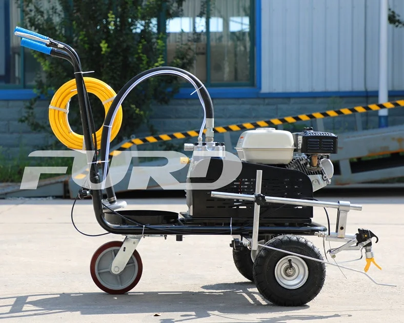 Cold Spray Parking Lots Painting Traffic Line Road Construction works Road Marking Machine Foe Sale Gas Engine Walkways In Stock