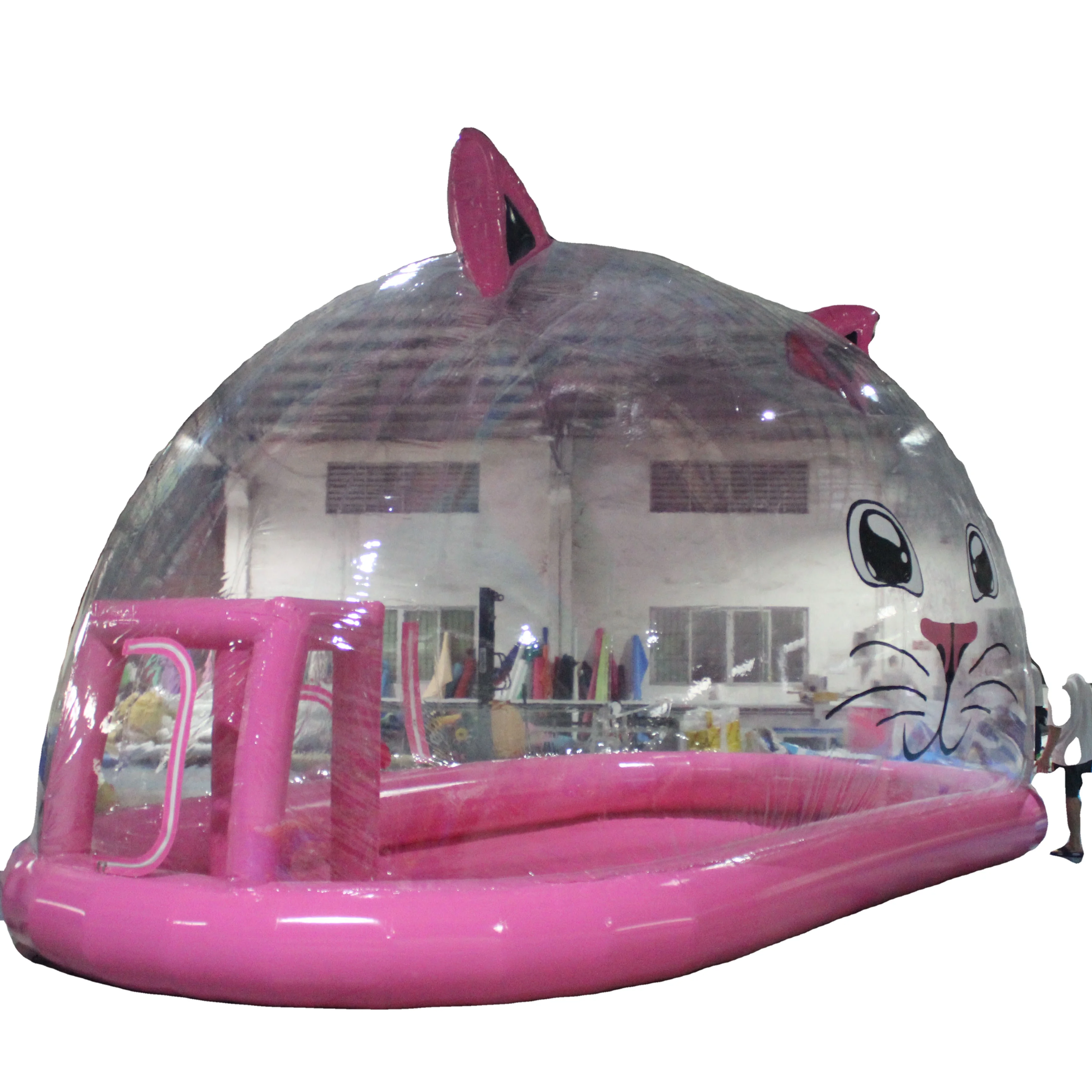 Big bubble tent inflatable Factory Inflatable Transparent Bubble Tent House Cat shape Dome Outdoor Camping Bubble For Wholesale