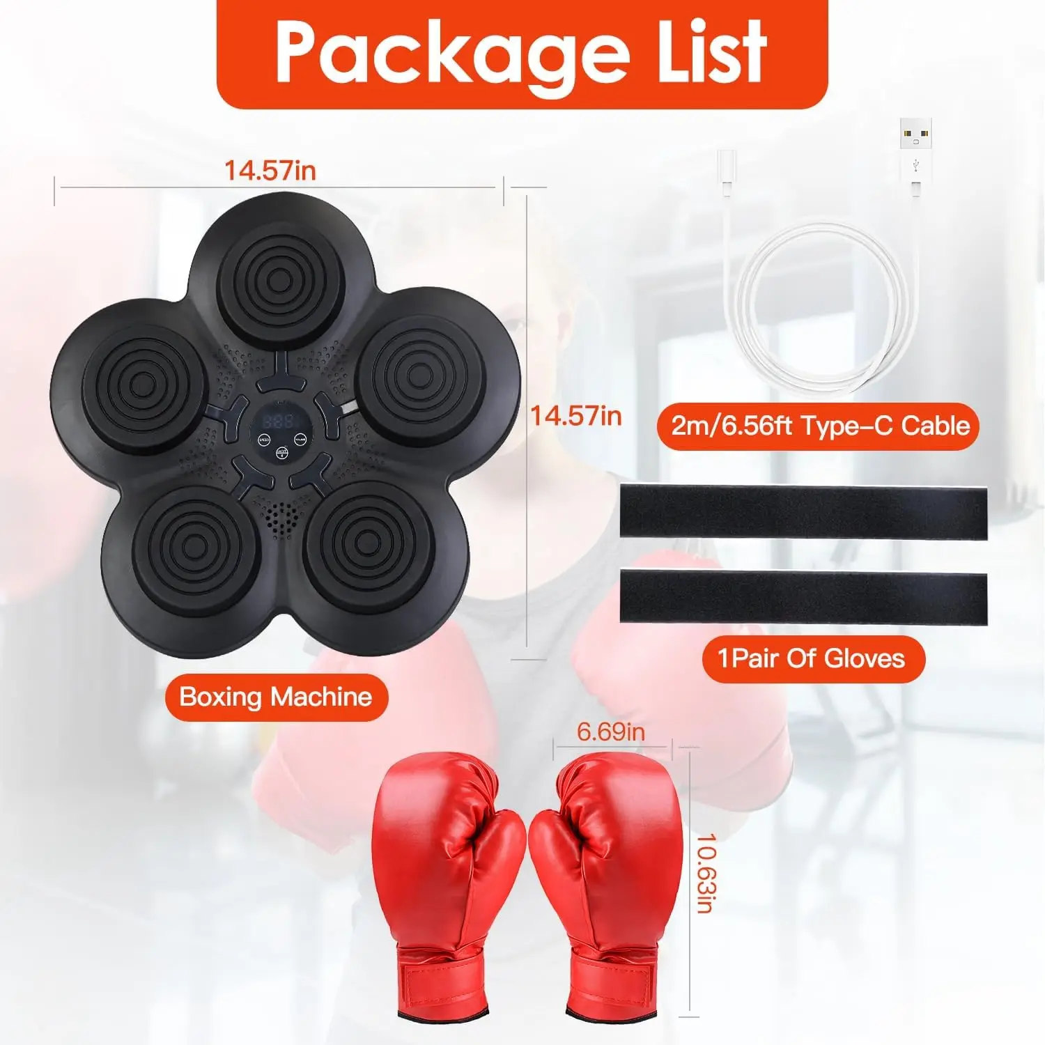 Home Indoor Intelligent Music Electronic Adult Child Boxing Machine Smart Music Boxing Machine