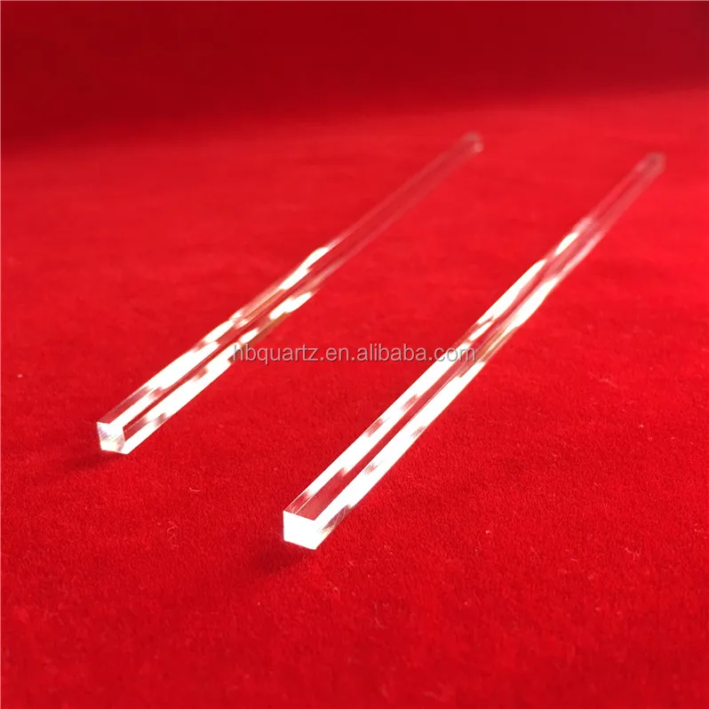 Квадратный ясный кварцевый стеклянный стержень для химических применений
