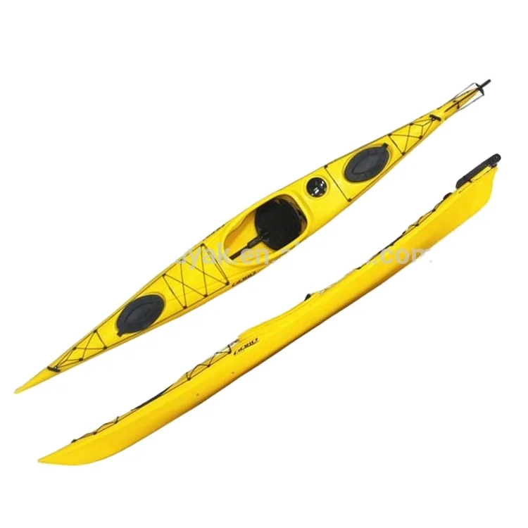 Newest Single Person Ocean Kayak Boat with Rudder Sit in Kayak Gobo Kayak Sea Waters LLDPE Summer  Tira